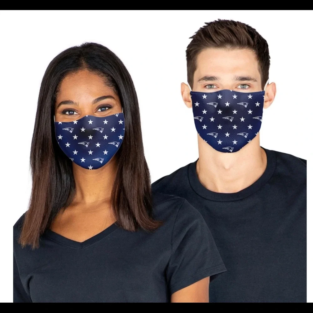 NWT New England Patriots 3 Pack Face Mask 485